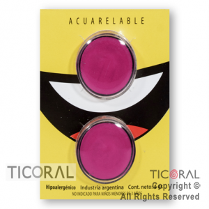 MAQUILLAJE ARTISTICO FUCSIA FUCSIA (BLISTER X 2 UNID - 4 GR) (PACK X 3 BLISTERS)